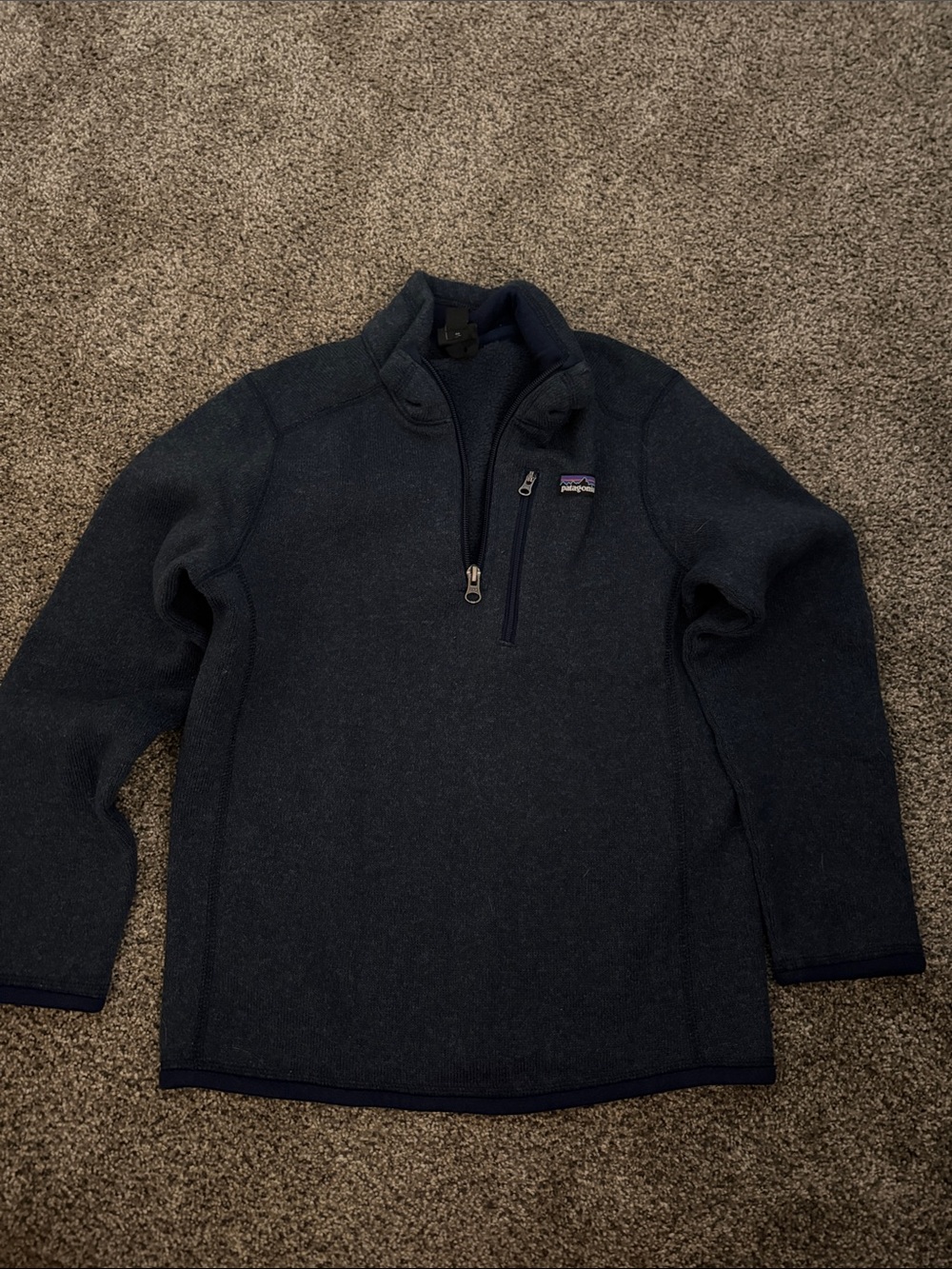 Patagonia Navy Blue Half-Zip Fleece Pullover